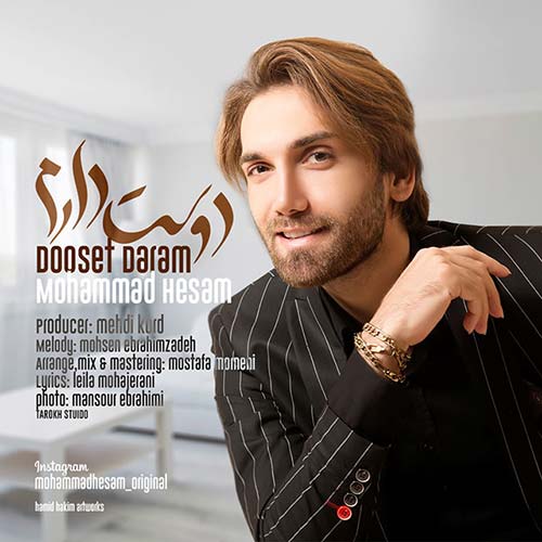 دانلود آهنگ «دوست دارم» از «محمد حسام» با کیفیت ۳۲۰ و متن ترانه